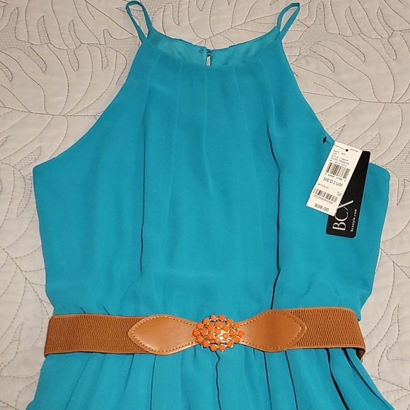 Sold sheer Turquoise dress - Picture 4 of 7